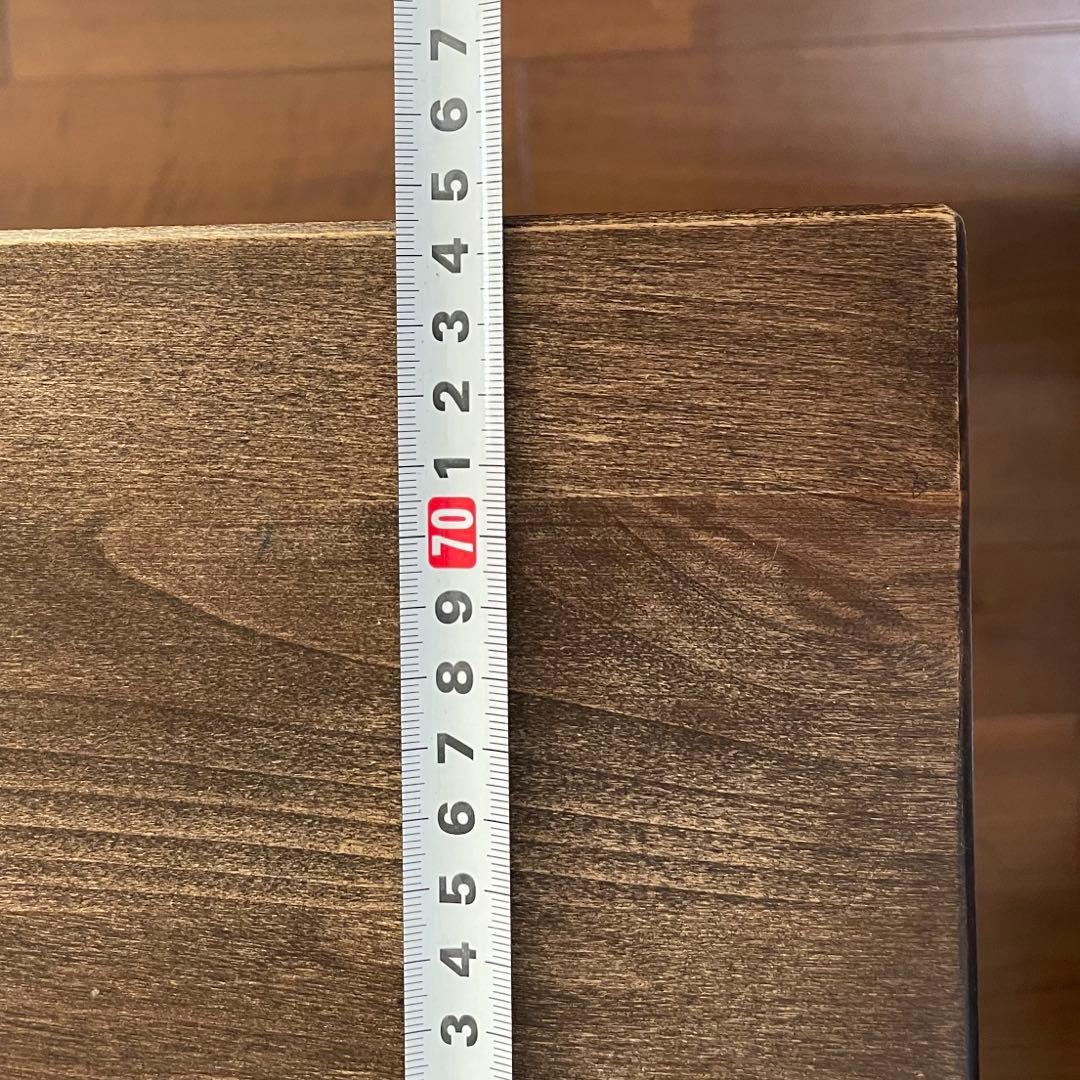 ダイニングテーブル　ウォールナット調　引き出し付き