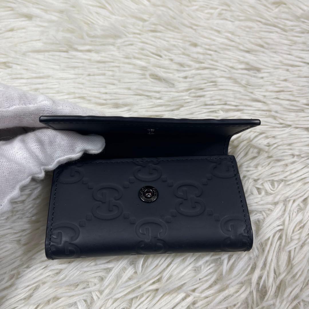 極美品‼️GUCCI ６連キーケース　インターロッキング　GG柄　グッチシマ
