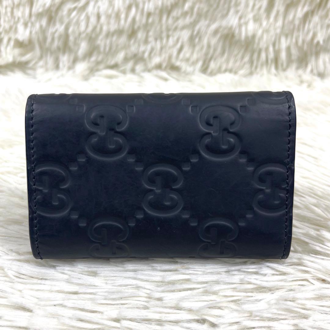 極美品‼️GUCCI ６連キーケース　インターロッキング　GG柄　グッチシマ