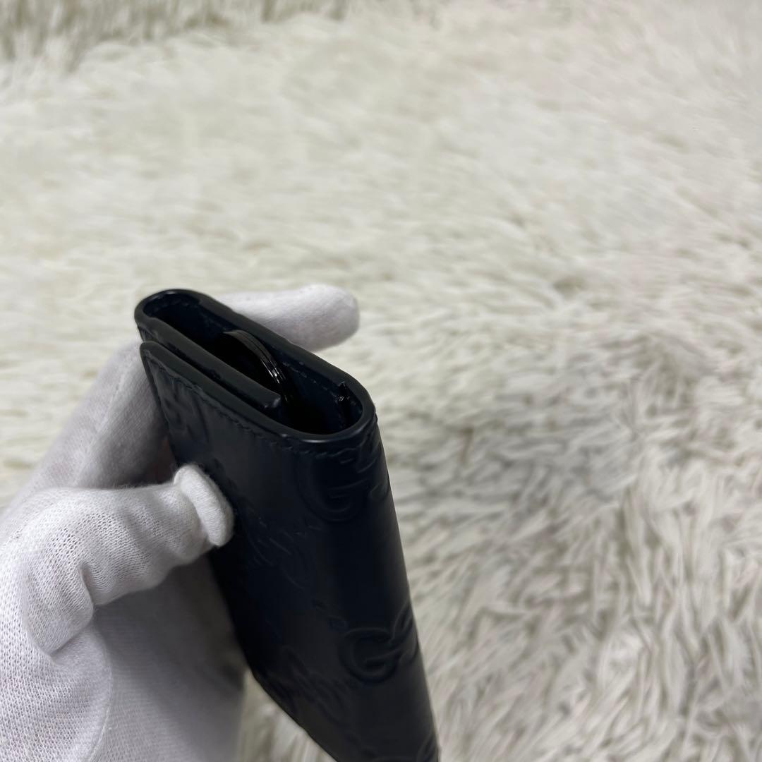 極美品‼️GUCCI ６連キーケース　インターロッキング　GG柄　グッチシマ