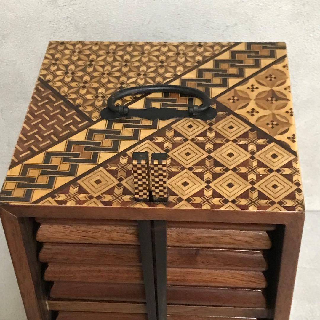 希少　箱根寄木細工　工芸品　取り皿10枚　取り箸付き(箱根駅伝トロフィー)