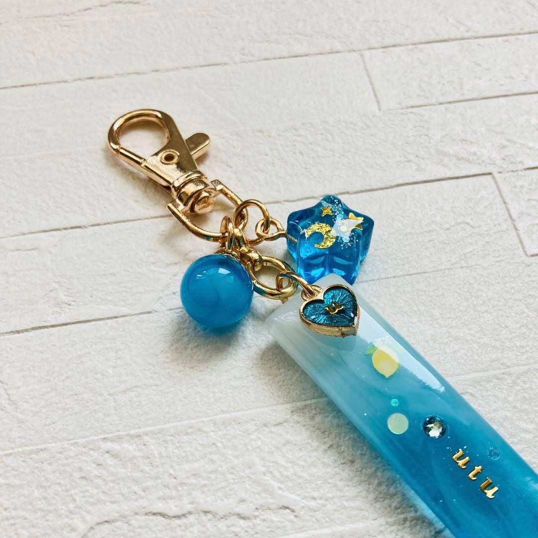 白藤ページ　名入れチャーム　レジンキーホルダー　7点