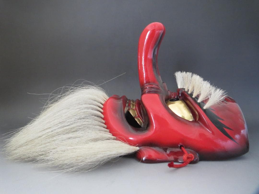 備中神楽面　光峰作　天狗面　お面 ★神楽面・能面・能楽・日本伝統工芸・備中民藝