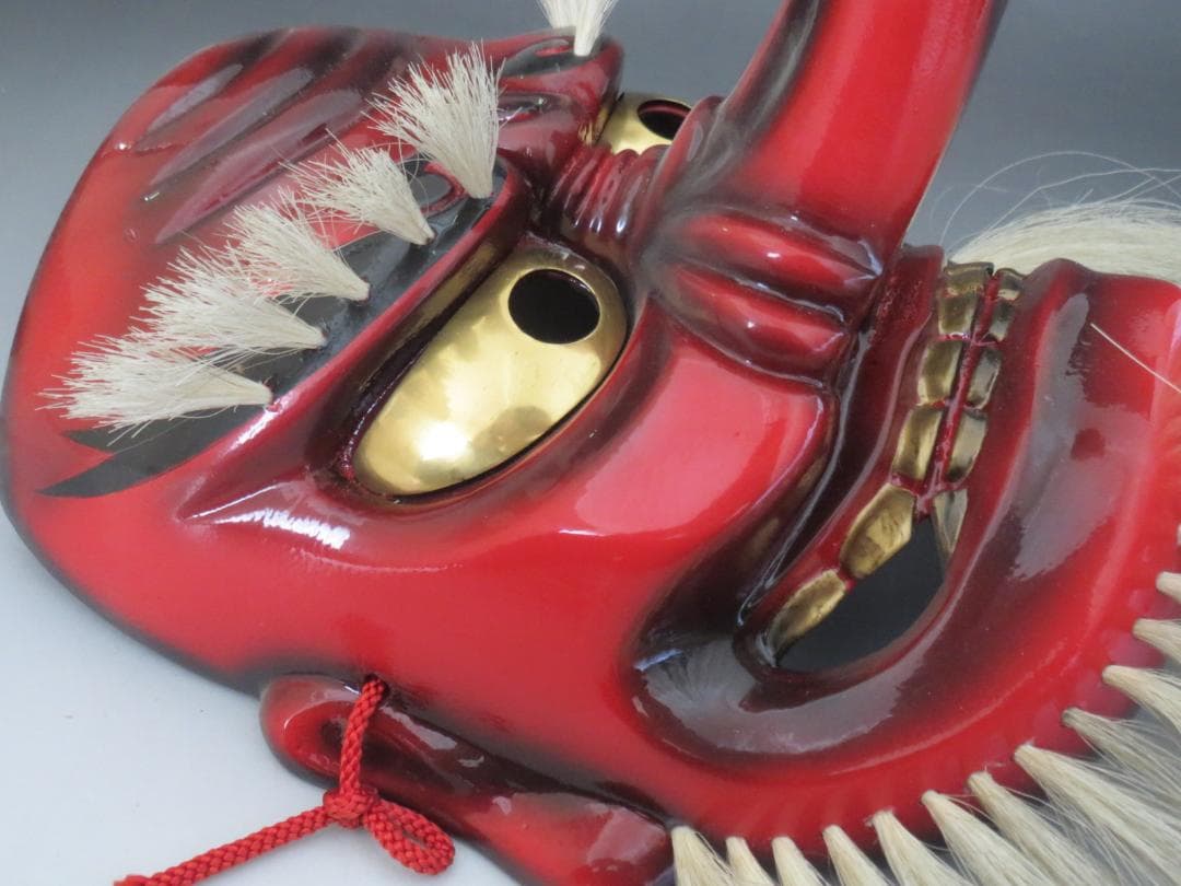 備中神楽面　光峰作　天狗面　お面 ★神楽面・能面・能楽・日本伝統工芸・備中民藝
