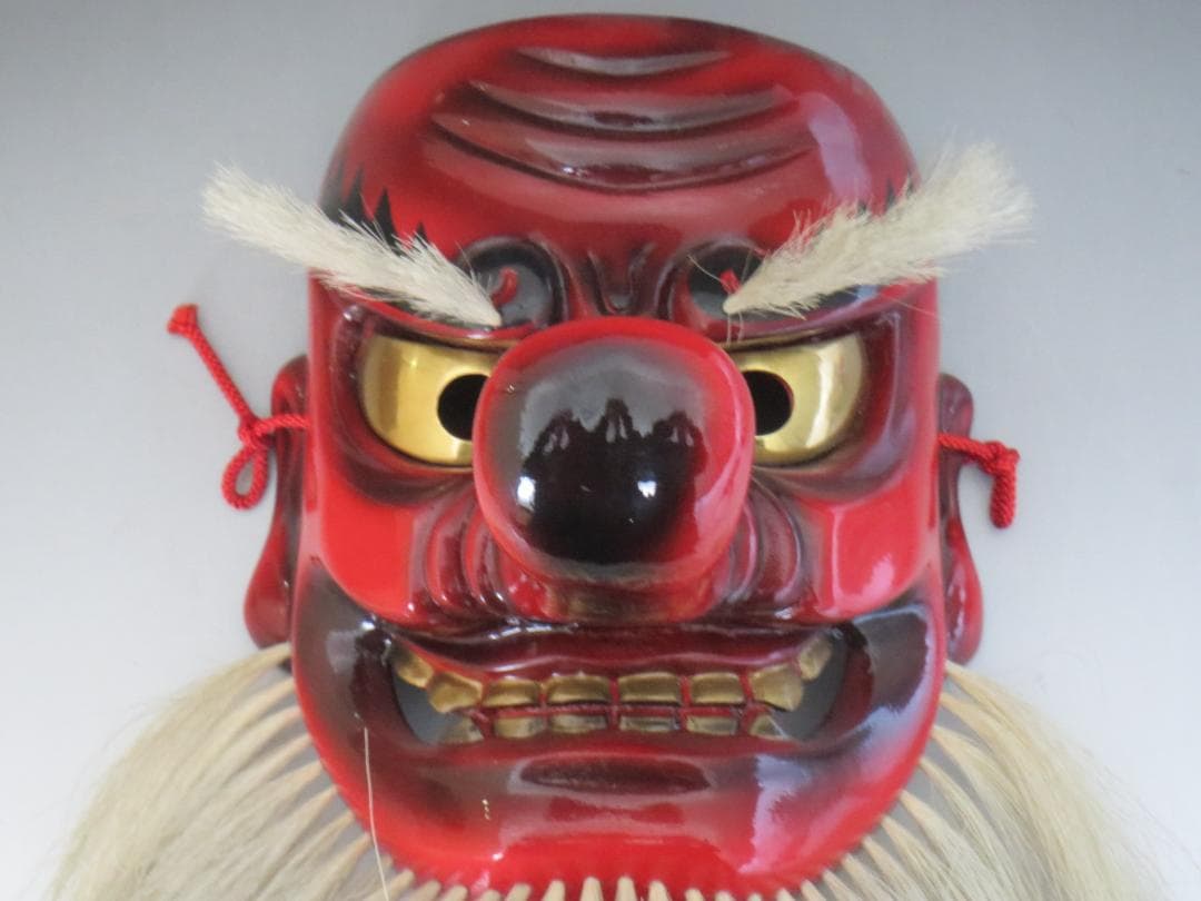 備中神楽面　光峰作　天狗面　お面 ★神楽面・能面・能楽・日本伝統工芸・備中民藝