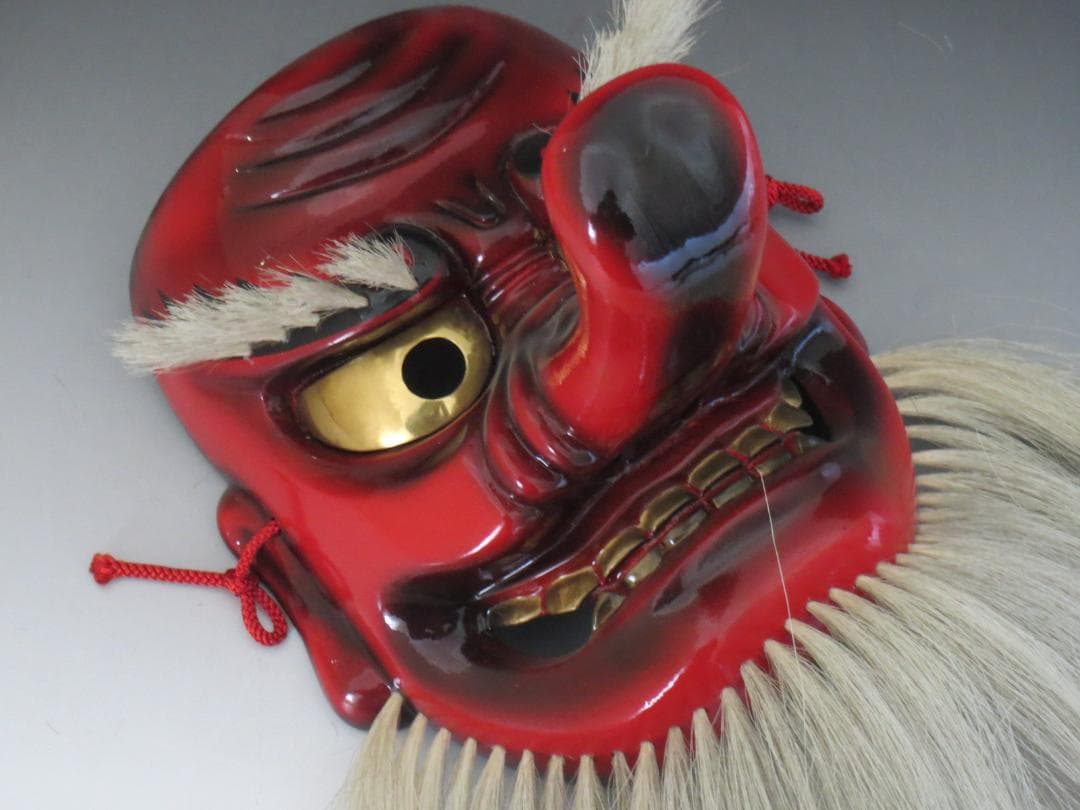 備中神楽面　光峰作　天狗面　お面 ★神楽面・能面・能楽・日本伝統工芸・備中民藝