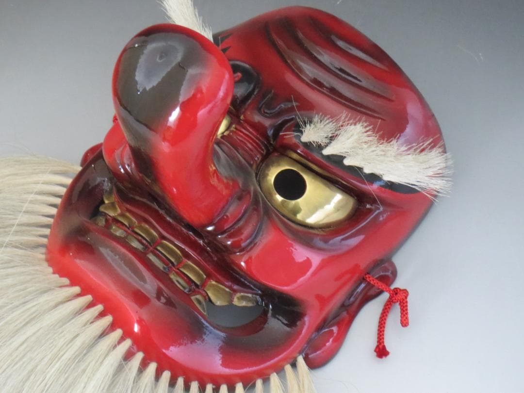 備中神楽面　光峰作　天狗面　お面 ★神楽面・能面・能楽・日本伝統工芸・備中民藝