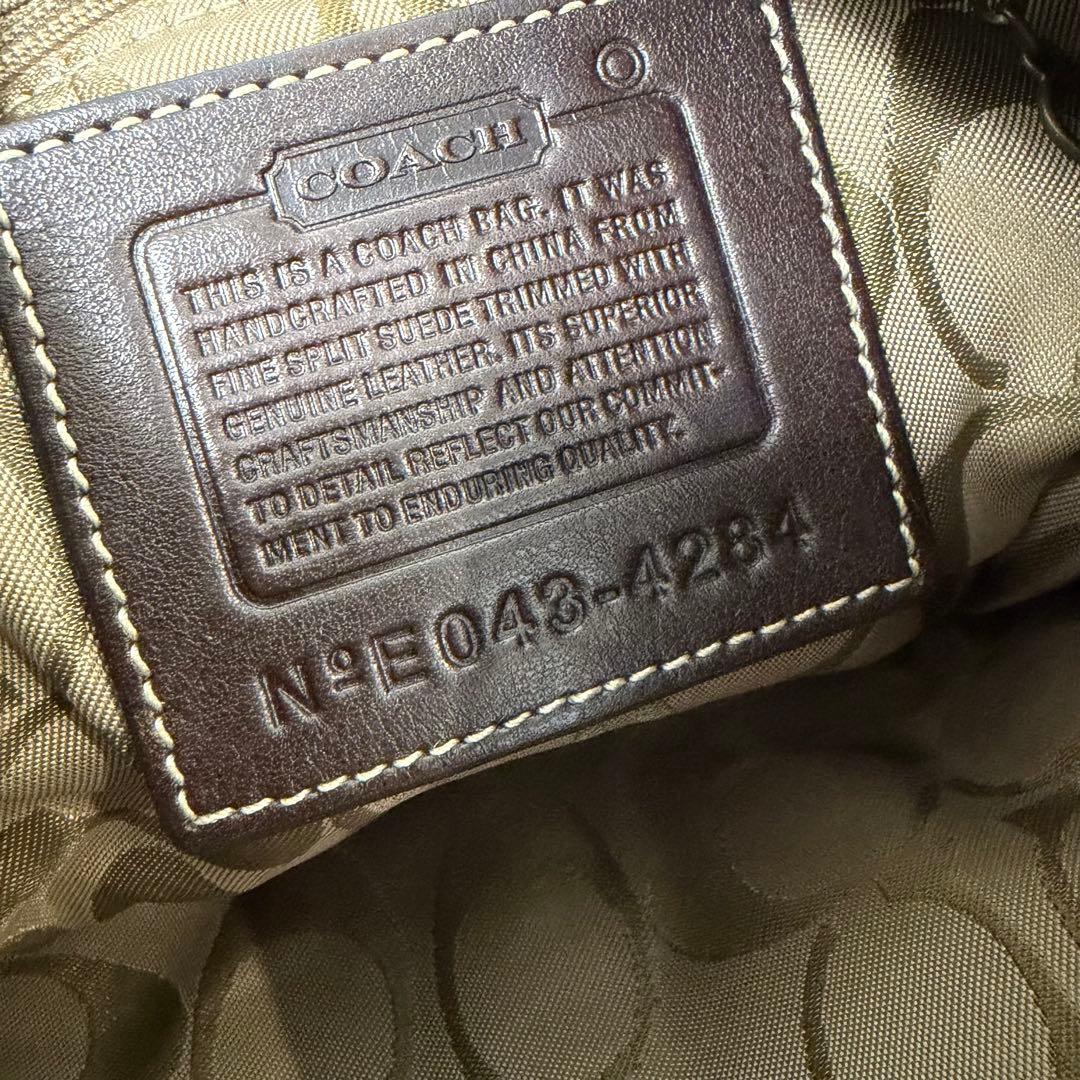 コーチ　coach スエード　ハンドバッグ