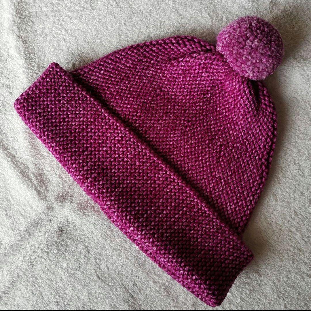 新品 2-4y Misha & Puff Garter Hat fuchsia