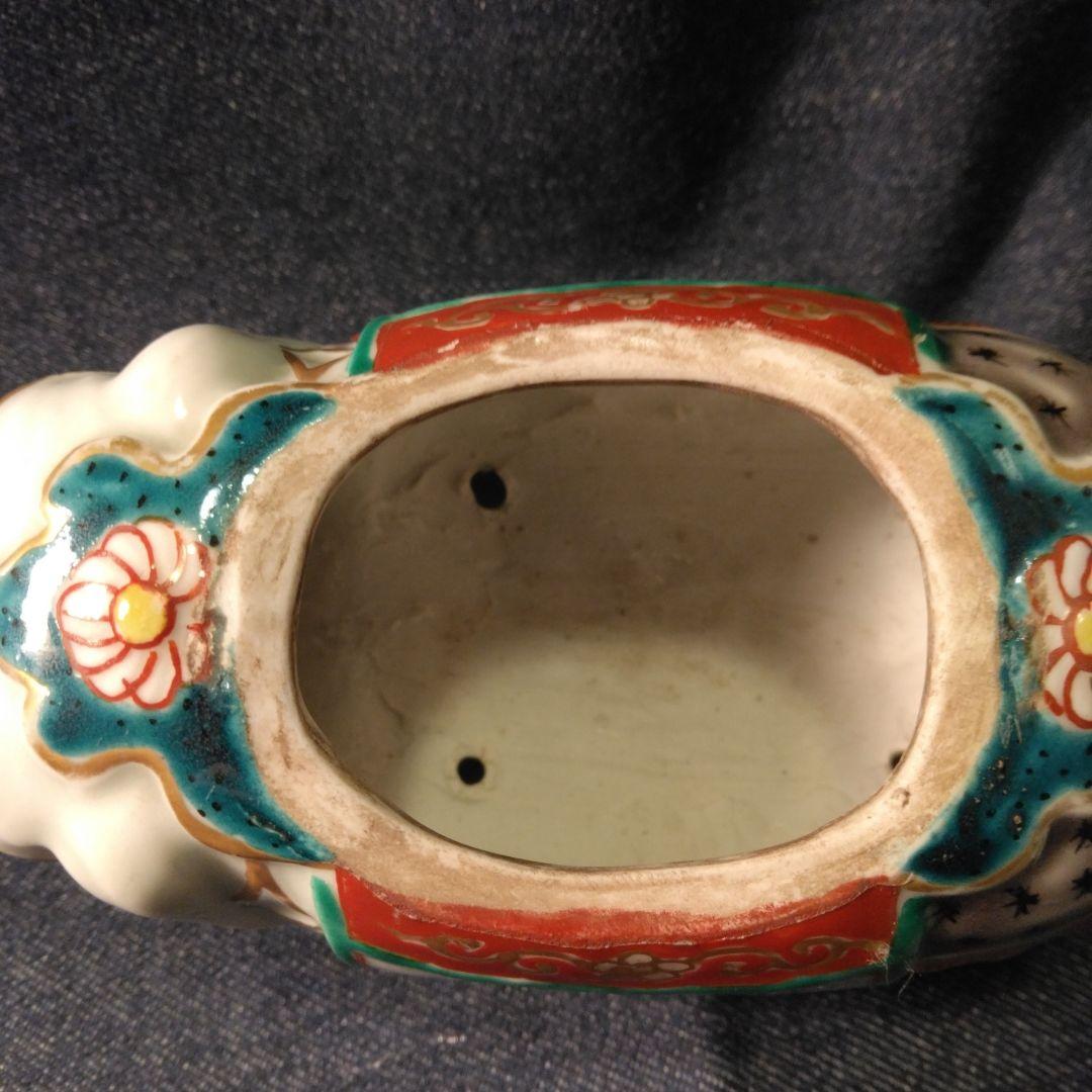 九谷焼　象の香炉　煎茶道具　骨董