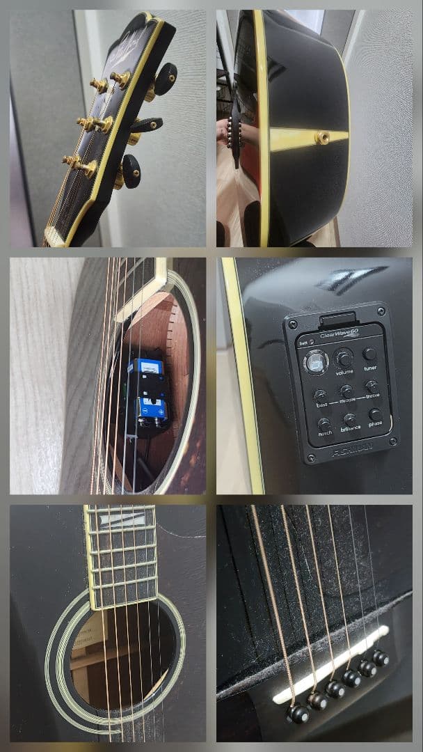 スタフォード エレアコギター　SAD-1999/BK　Stafford