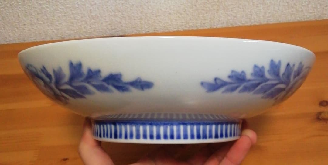 有田工業学校　鍋島　桜図　染付　皿　食器