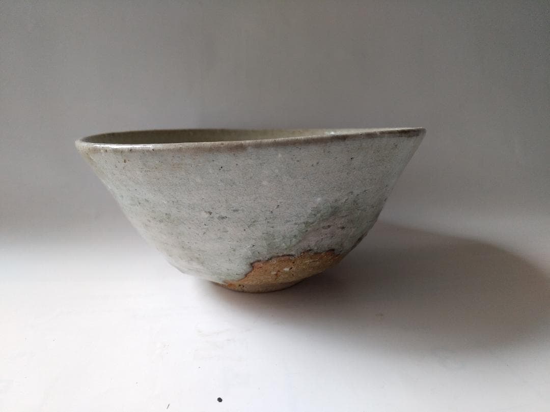 古瀬戸窯 二十六世 加藤作助 瀬戸伊賀 茶碗 共箱 共布 栞 茶道具 抹茶 新品