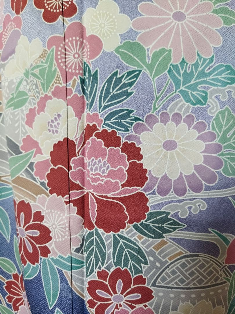 PPP様☆385.琥珀糖みたい　儚可愛い振袖7点セット　正絹　フルセット　成人式