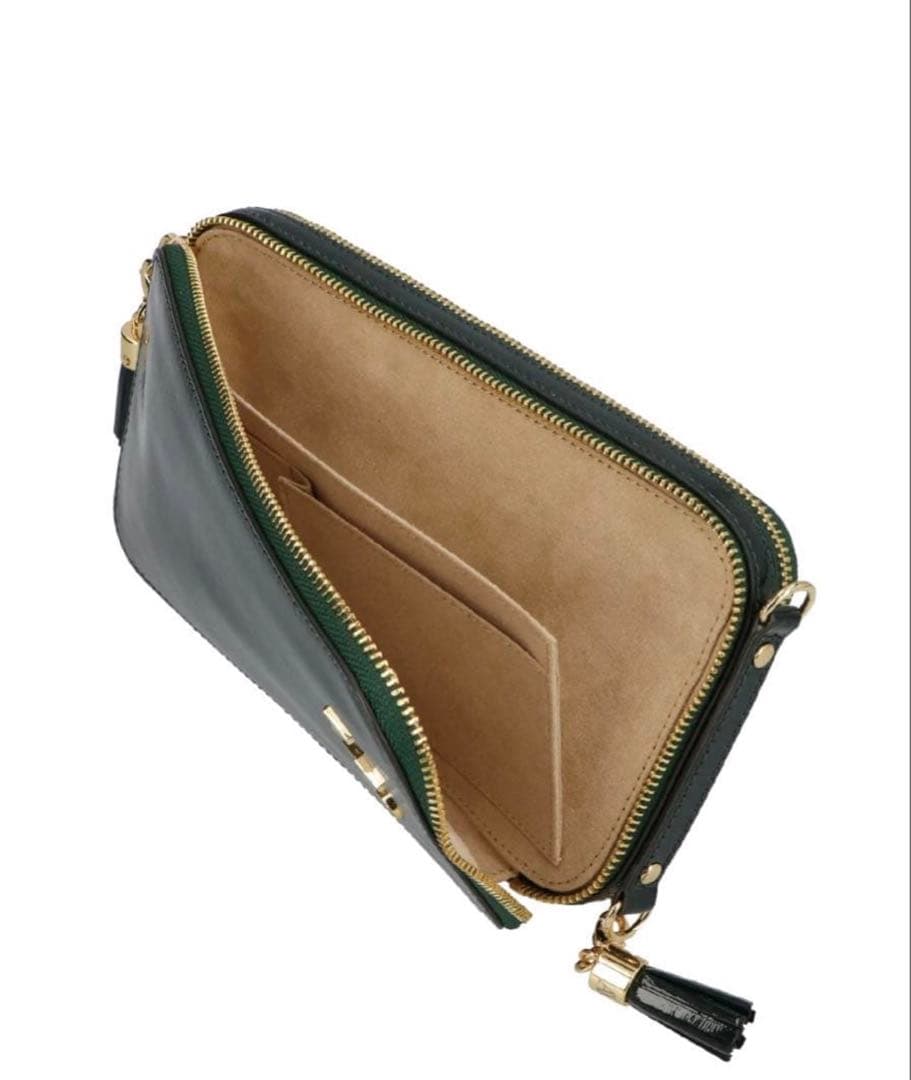 【早い者勝ち！】新品 アタオ アミュレット スマホショルダー エメラルドグリーン