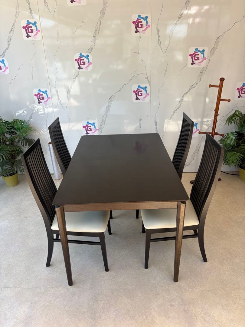 IDC大塚 ダイニングテーブルセット（6人掛け）DM-G F014 1350