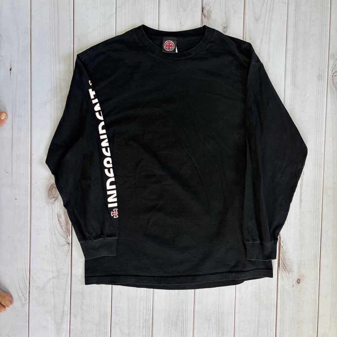 Independent アイアンクロス ロンT 再販不可 黒 L
