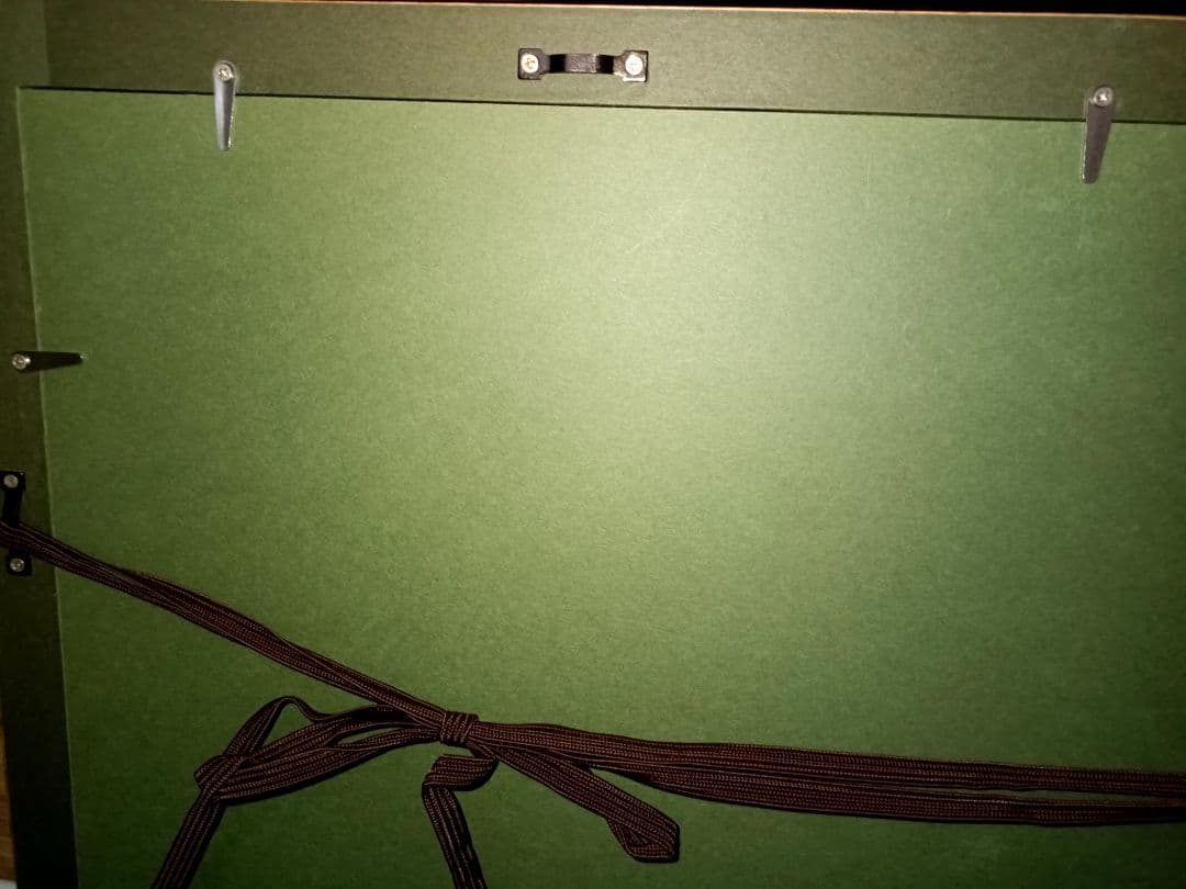 葛飾北斎　三代浮世絵師　復刻木版画 「百人一首うばが絵ときの内　春道列樹」額付き