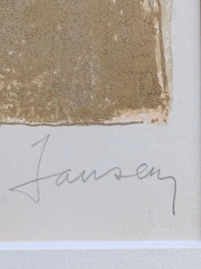 【極希少】ジャン・ジャンセン 「二人の踊り子」リトグラフ　直筆サイン有