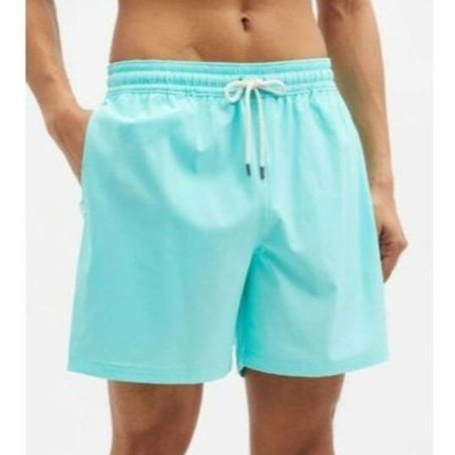 【新品】ラルフローレン Sサイズ メンズ水着 スイムトランクス ライトブルー