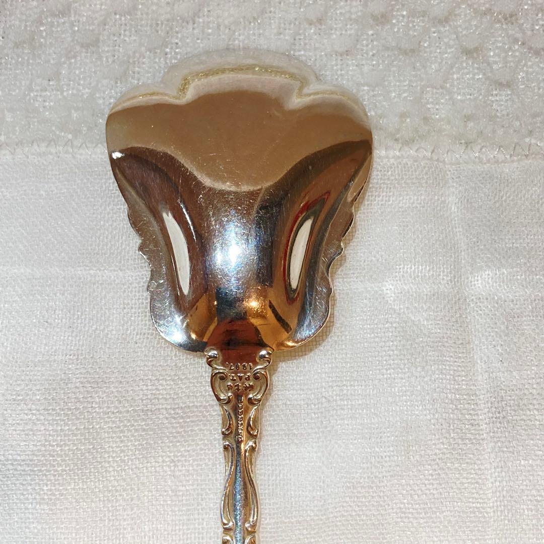 64 アメリカGorham社純銀製シュガースプーン