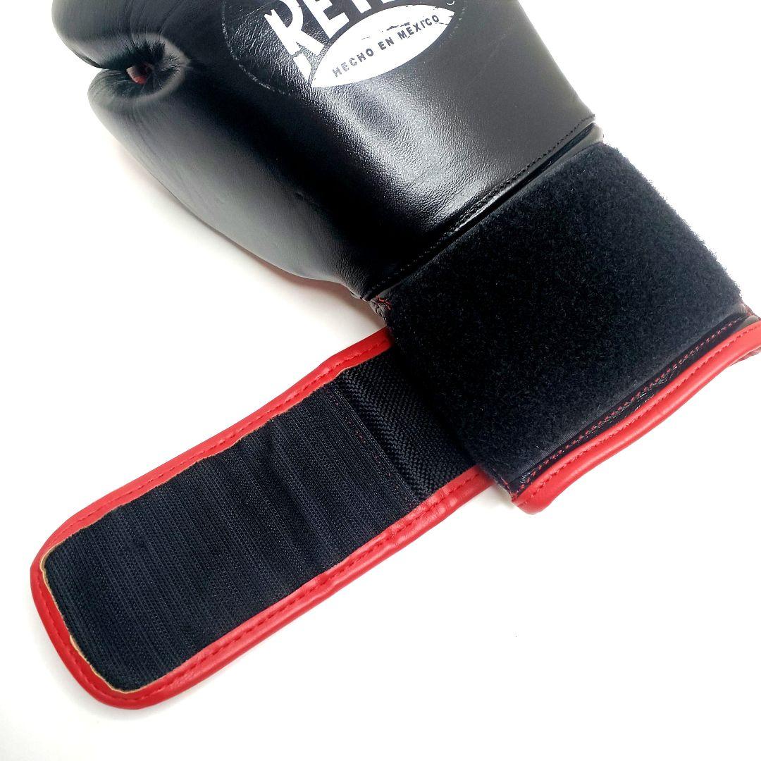 美品☆CLETO REYES レイジェス グローブ 14オンス レザー 黒×赤