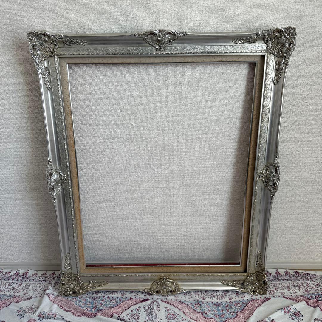 ビンテージ 特大 アート フレーム 額縁 アンティーク 店舗の装飾に シャビー