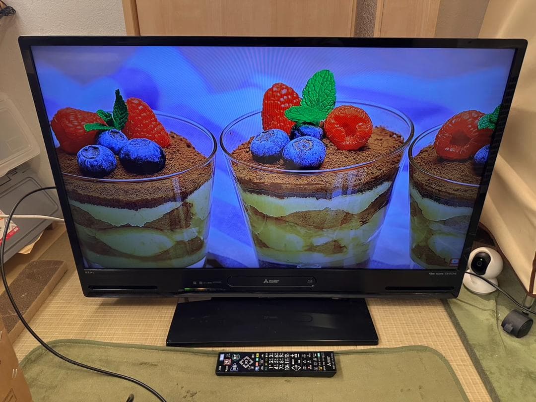三菱 40型 テレビ Blu-ray HDD内蔵 LCD-A40BHR7 美品！