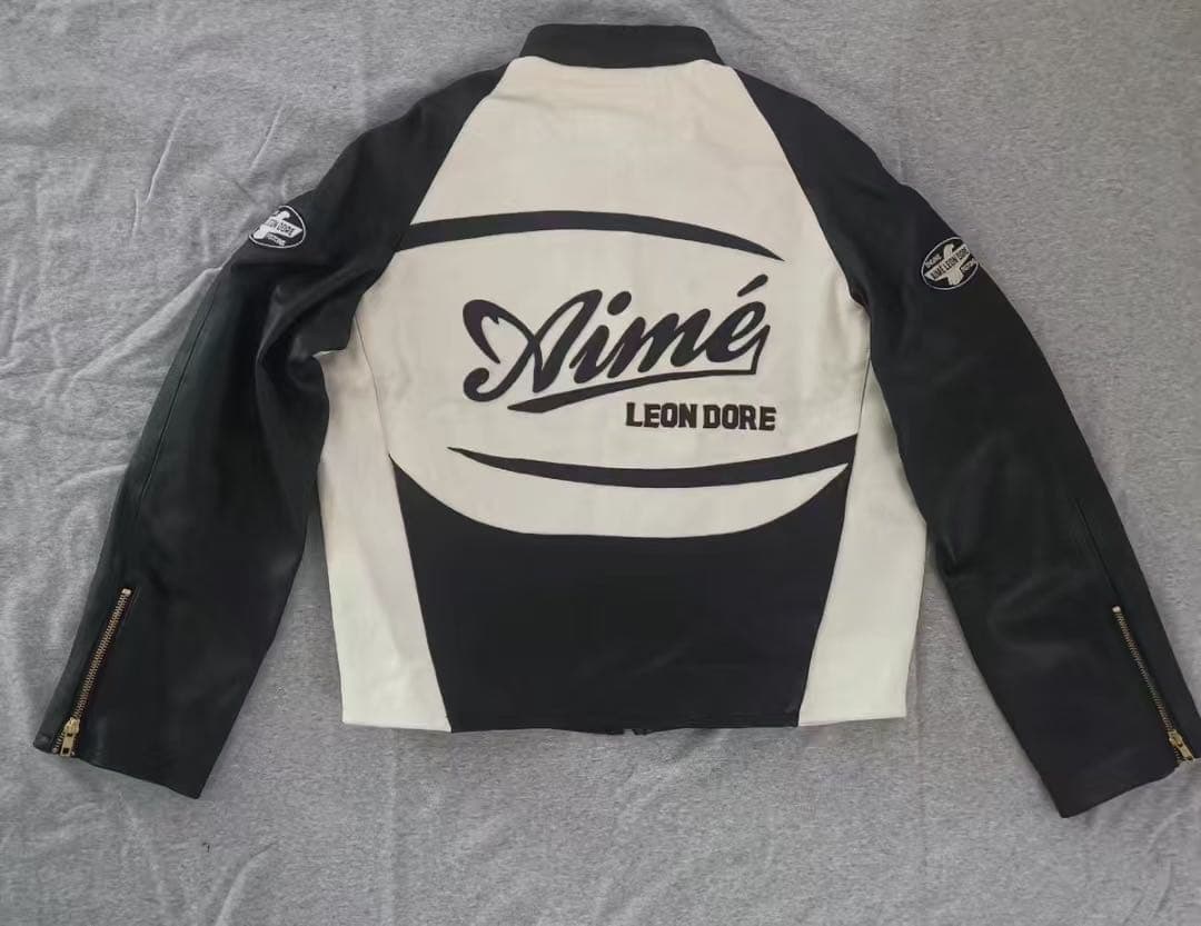 ジャケット・アウター Aime Leon Dore Caferacer leather jacket