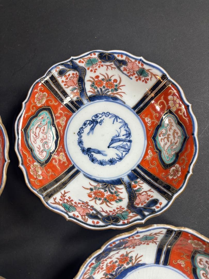 136 古伊万里　錦伊万里　皿　なます　九谷　大聖寺