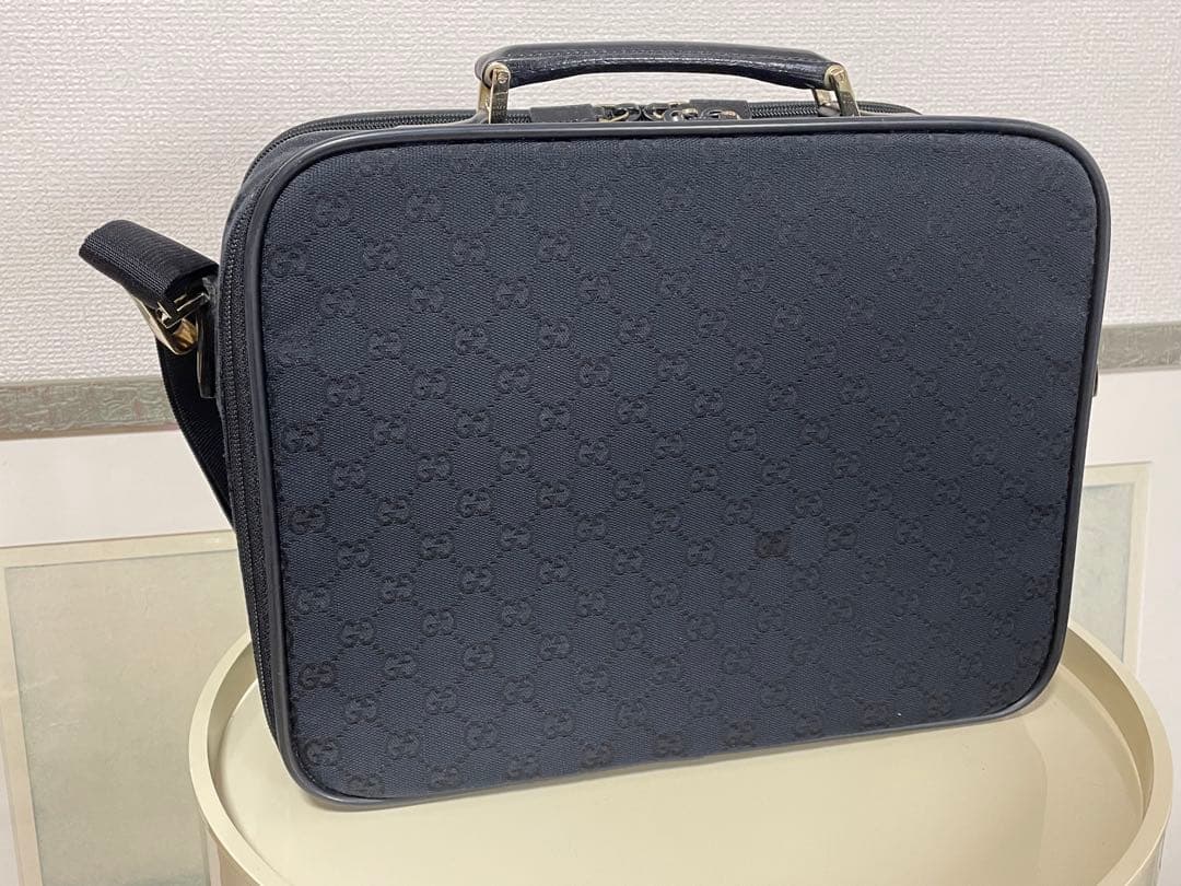 グッチ GUCCI 2wayビジネスバッグ ggキャンバス黒 0190423