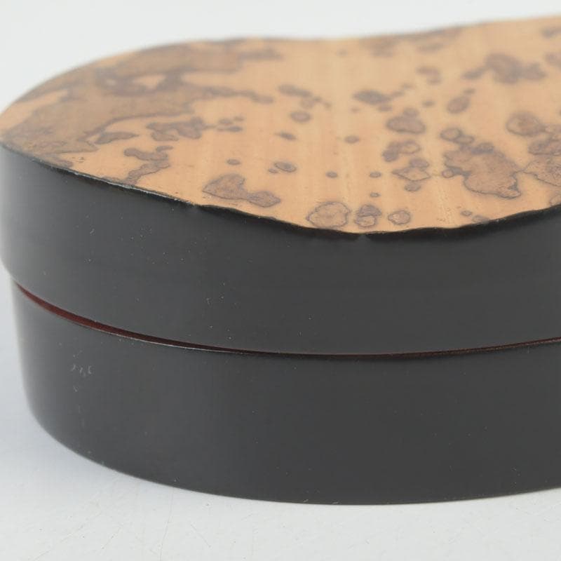 茶道具　東竹斎作　金銀笹蒔絵　升香合　共布共箱　M　9782