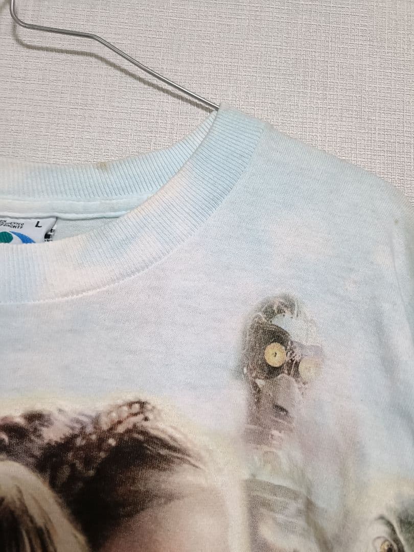 訳あり　スターウォーズ 　リキッドブルー 半袖Tシャツ タイダイ柄