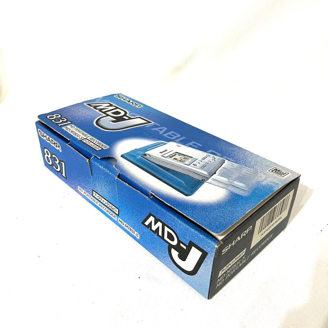 【付属品多数】SHARP ポータブルMDレコーダーMD-MT831-S