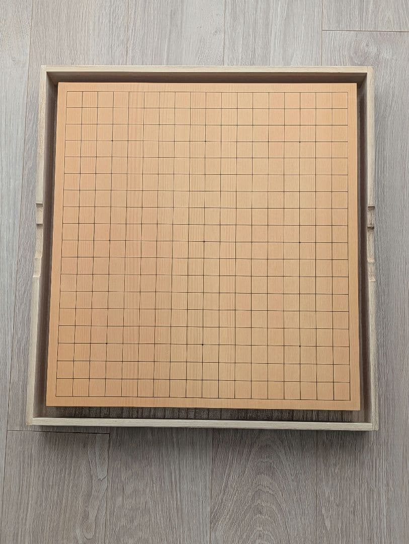 松川碁盤店　日向かや　柾目　卓上碁盤　2寸