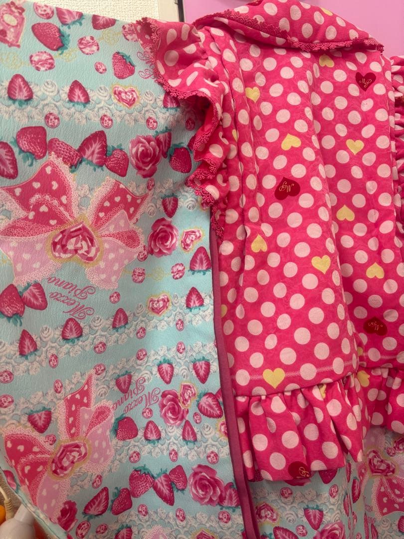 メゾピアノ　着物　七五三　3歳用　フリル付き