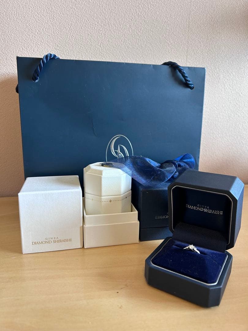 【0.231ct】【未使用】ダイヤモンドシライシ婚約指輪