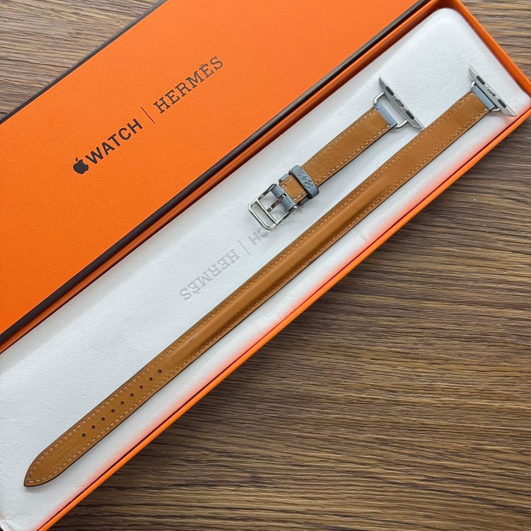 2801 Apple Watch エルメス　ブルーラン　ドゥブルトゥール　二重