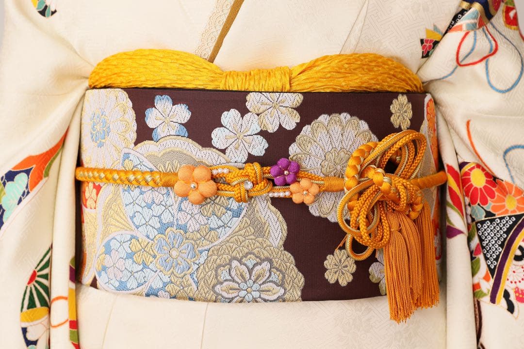 ☆最終値下げ☆アイボリー 振袖 フルセット 袴 髪飾り バッグ 草履付き