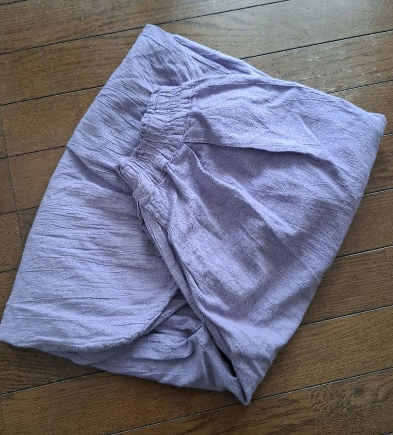 ヂェン先生の日常着 バルーンパンツ Mサイズ　ラベンダー