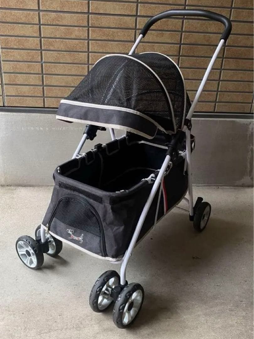 【最終値下げ】Pettom ペットカート 犬用ベビーカー カート バギー猫犬兼用