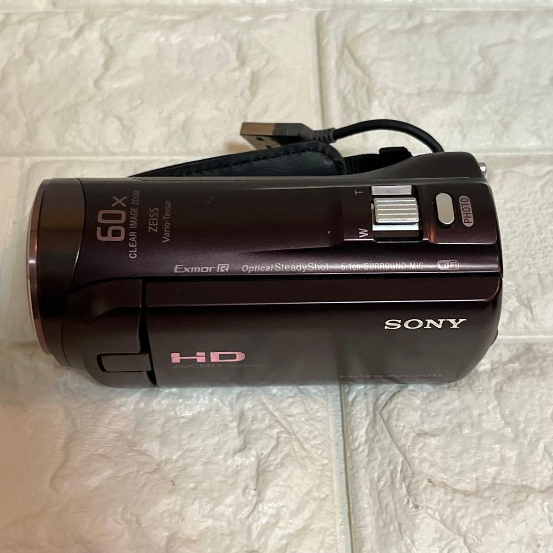 SONY HDR-CX480 HDビデオカメラ ハンディカム ボルドーブラウン