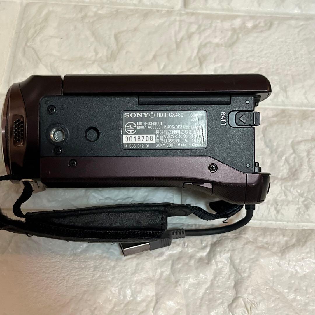 SONY HDR-CX480 HDビデオカメラ ハンディカム ボルドーブラウン