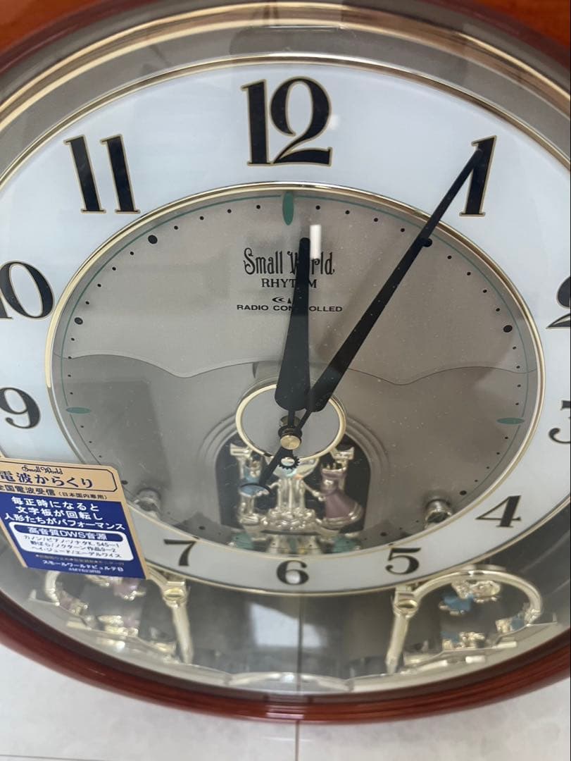 ✦希少✦RHYTHM　からくり時計　掛時計 　スモールワールド　4MY623RB