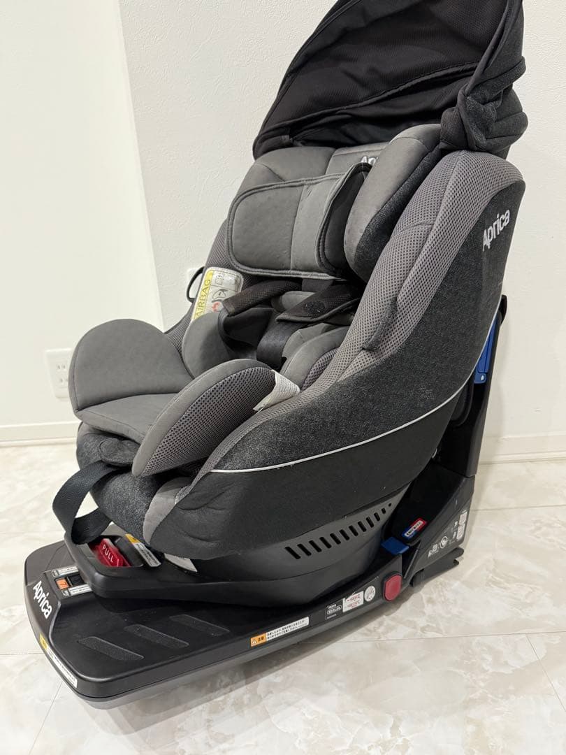 【美品】最上級 Aprica クルリラプレミアム ISOFIX シートベルト対応