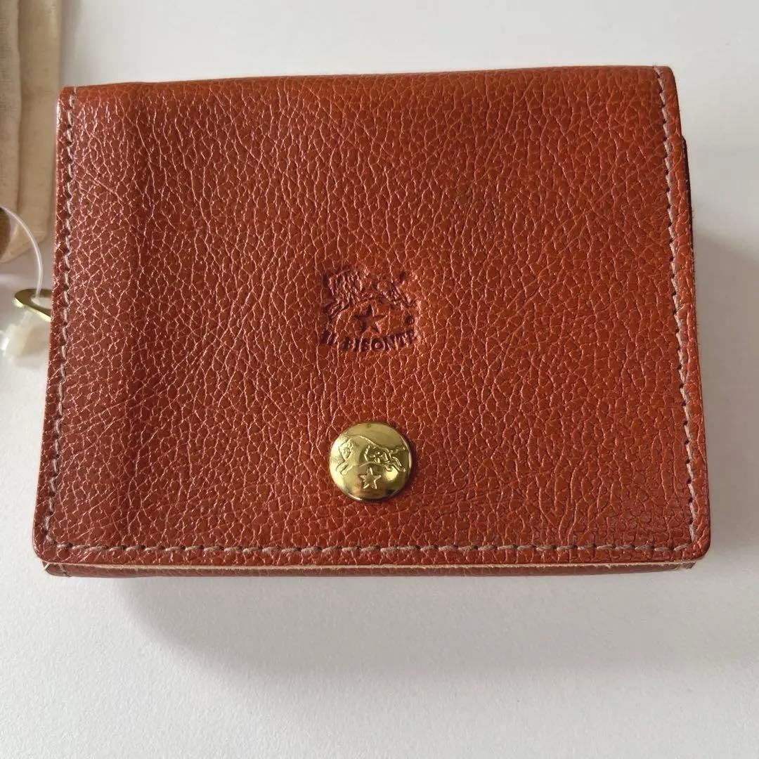 新品 イルビゾンテ 財布 折り財布 スナップ レザー　牛革　未使用