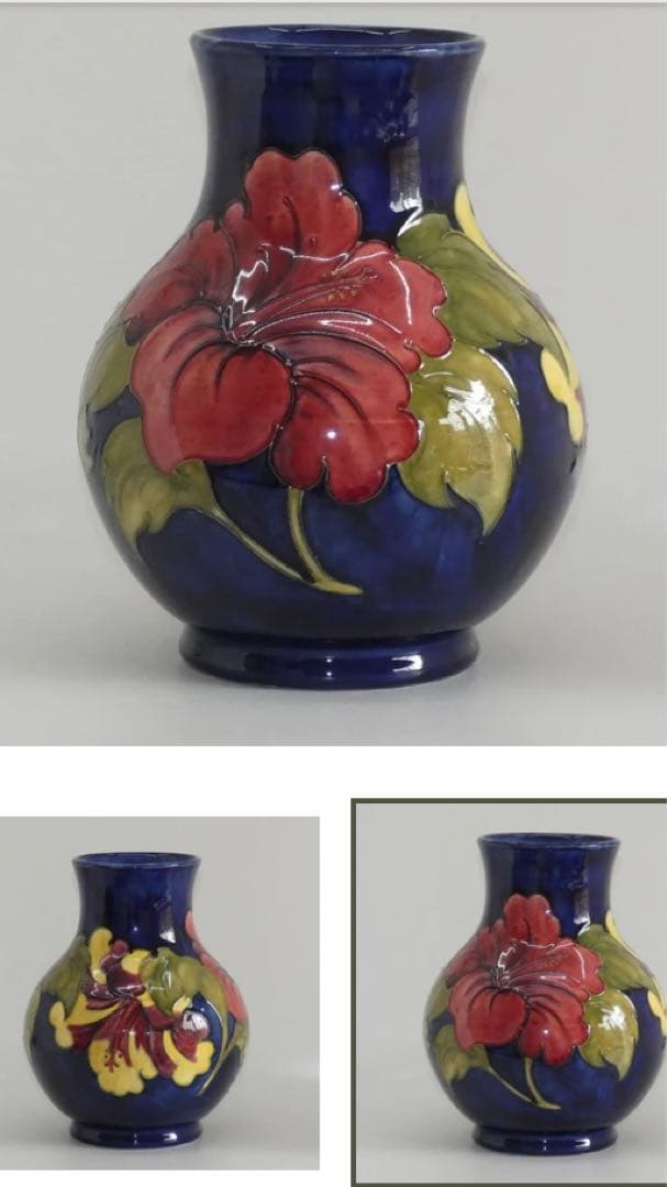 moorcroft イングランド英国王室御用達アールヌーヴォーフラワーベース