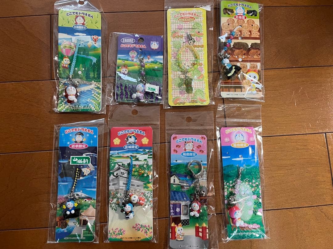 どこでもドラえもん　ストラップ　キーホルダー　根付け　80個