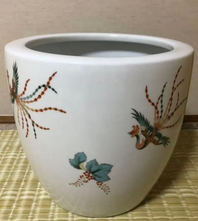 オールドノリタケ　月桂樹日陶印　鳳凰　火鉢