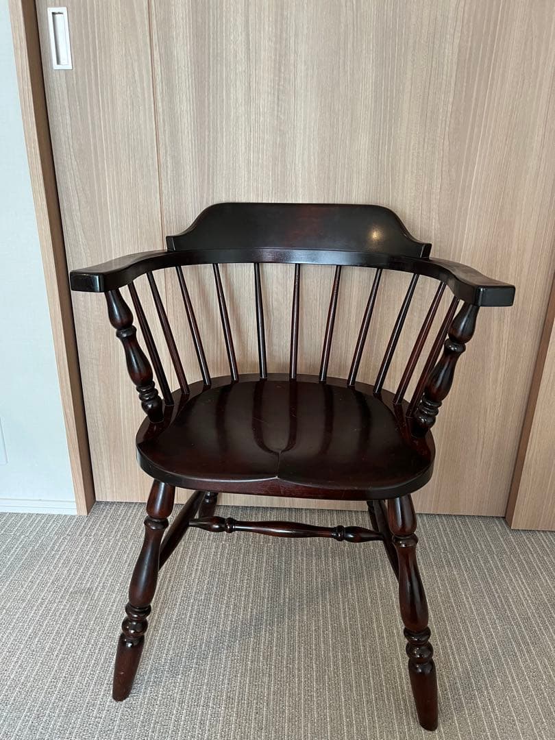 【松本民芸家具】キャプテンチェア　ダークブラウン和製ビンテージ